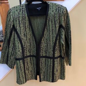 Misook knit jacket size XL, NWOT, three quarter sleeves
